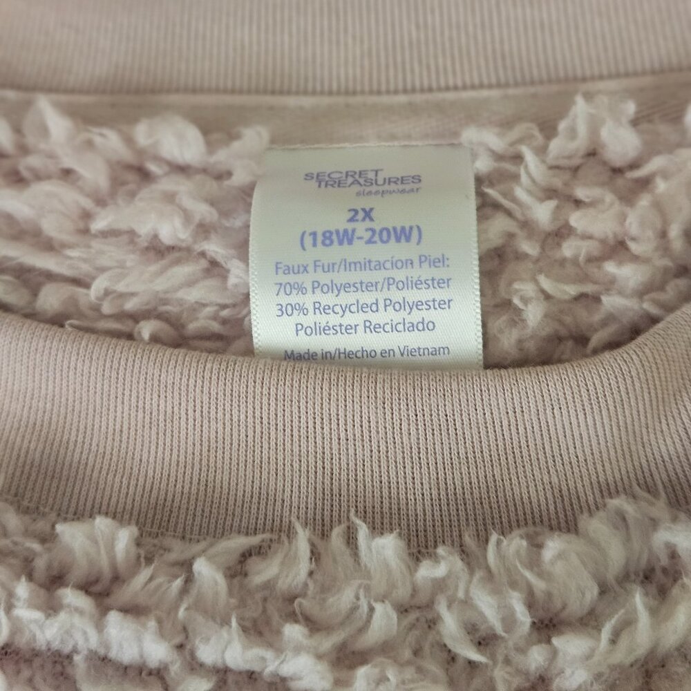 Secret Treasures Faux Fur Sweatshirt